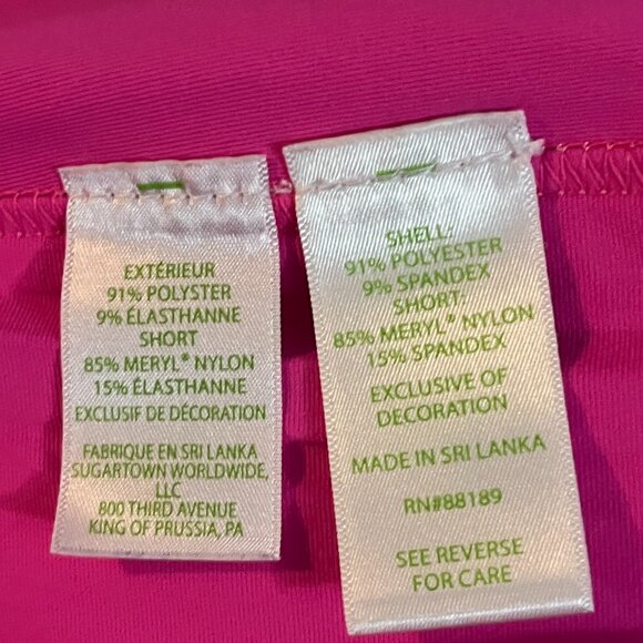 Lilly Pulitzer Luxletic skort size 14 try your zest floral tennis pickeball - Picture 9 of 10